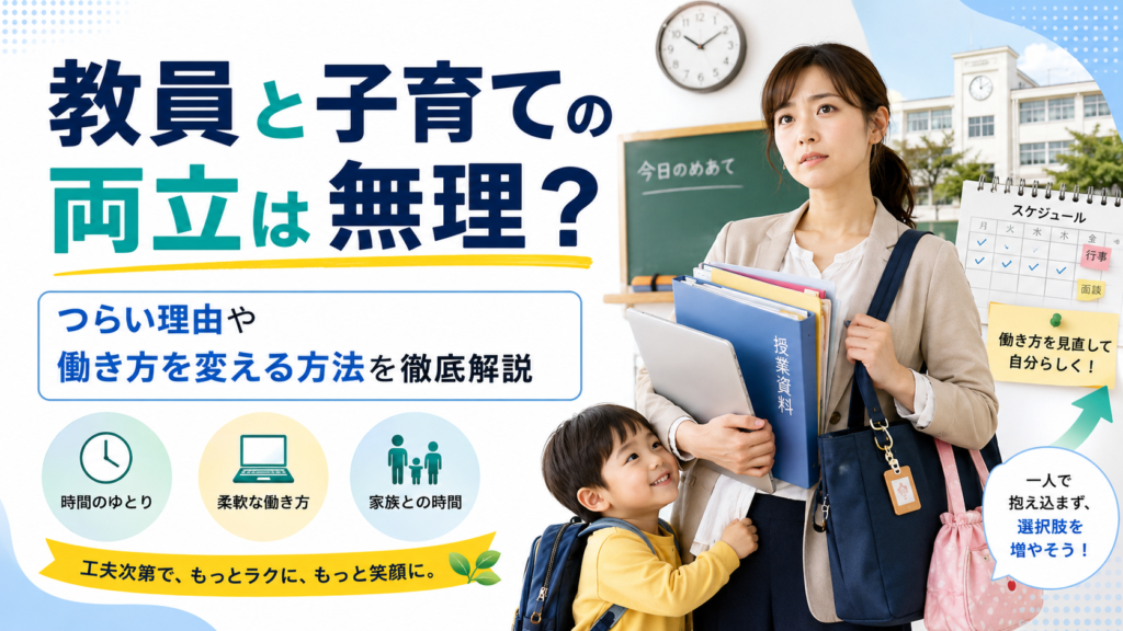 教員と子育ての両立は無理